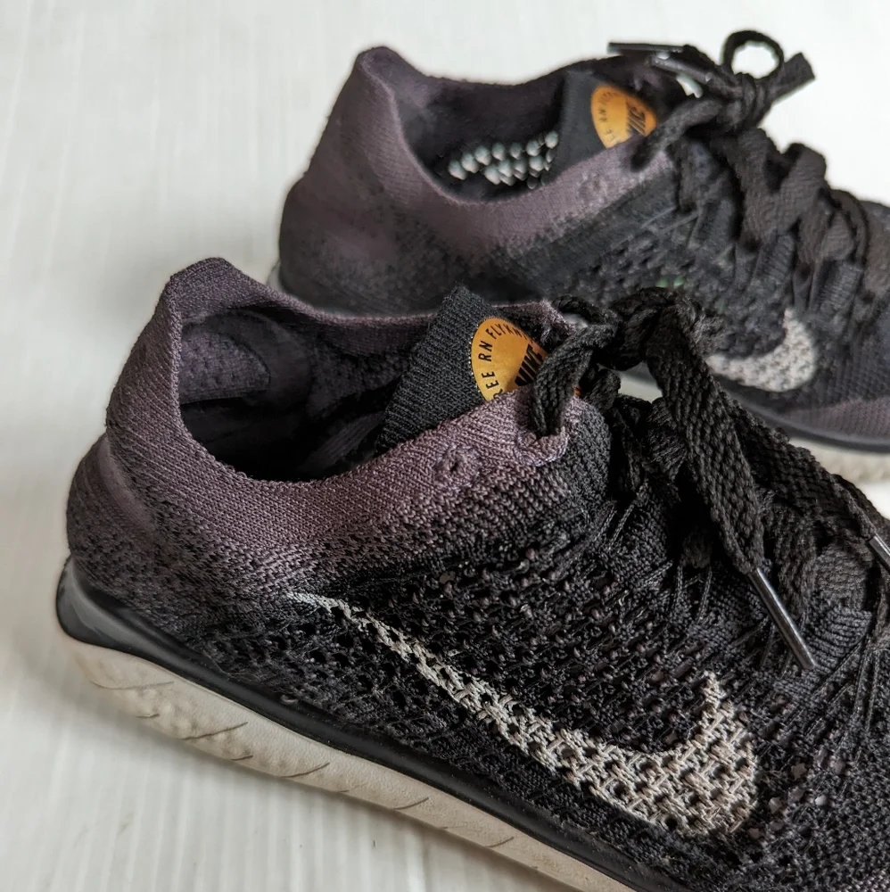 NIKE Free RN Flyknit 2018 Black Running Shoes Sneakers